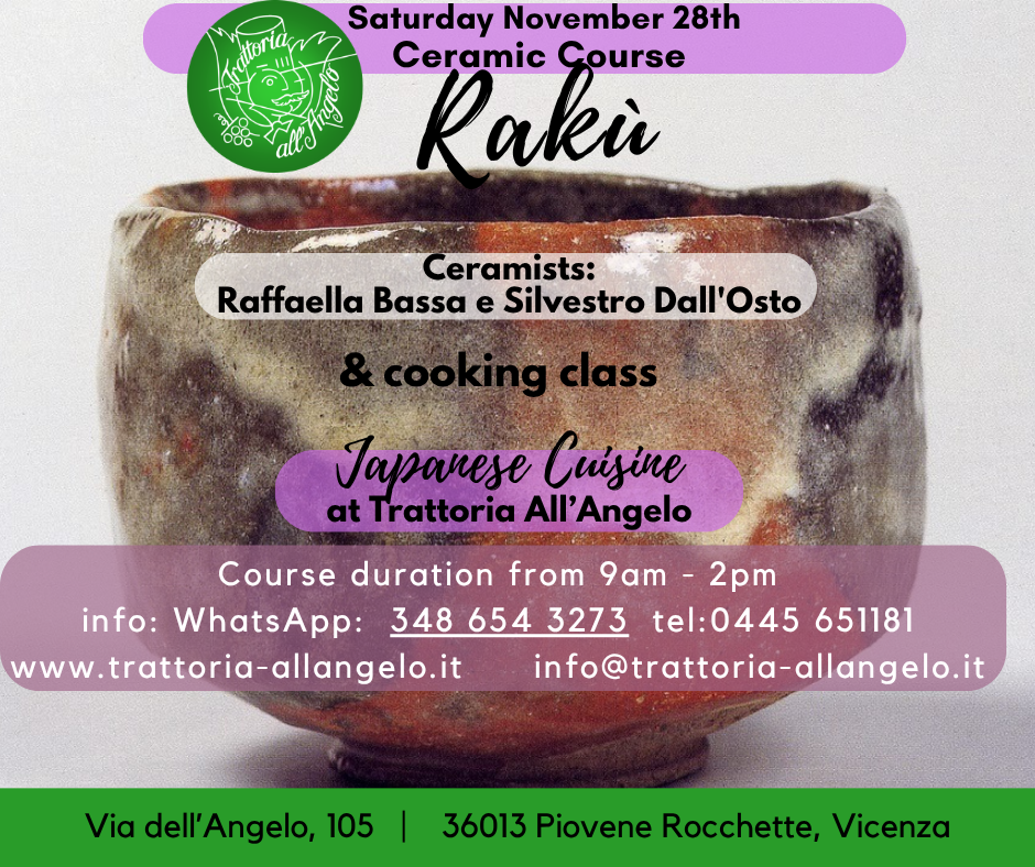 Corso di Ceramica Rakù e Cucina Giapponese